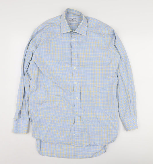 Mens UK Collar Size 15 Joseph Turner Smart Blue  Dress Shirt