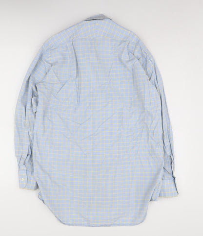 Mens UK Collar Size 15 Joseph Turner Smart Blue  Dress Shirt