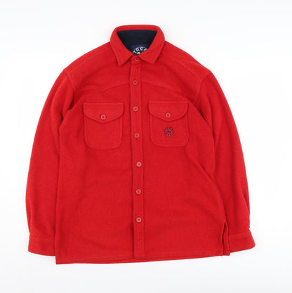 TOG 24 Men's Red Fleece Shirt XS Long Sleeve Casual