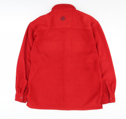 TOG 24 Men's Red Fleece Shirt XS Long Sleeve Casual
