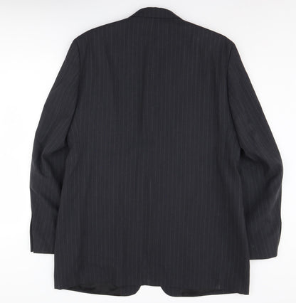 Austin Reed Men's Black Striped Suit Jacket 42 Long Classic