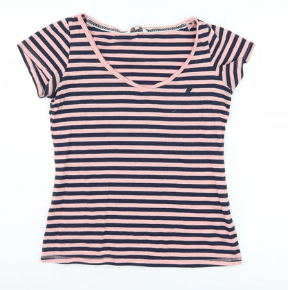 Womens UK Size 8 SoulCal & Co Multicoloured Basic T-Shirt