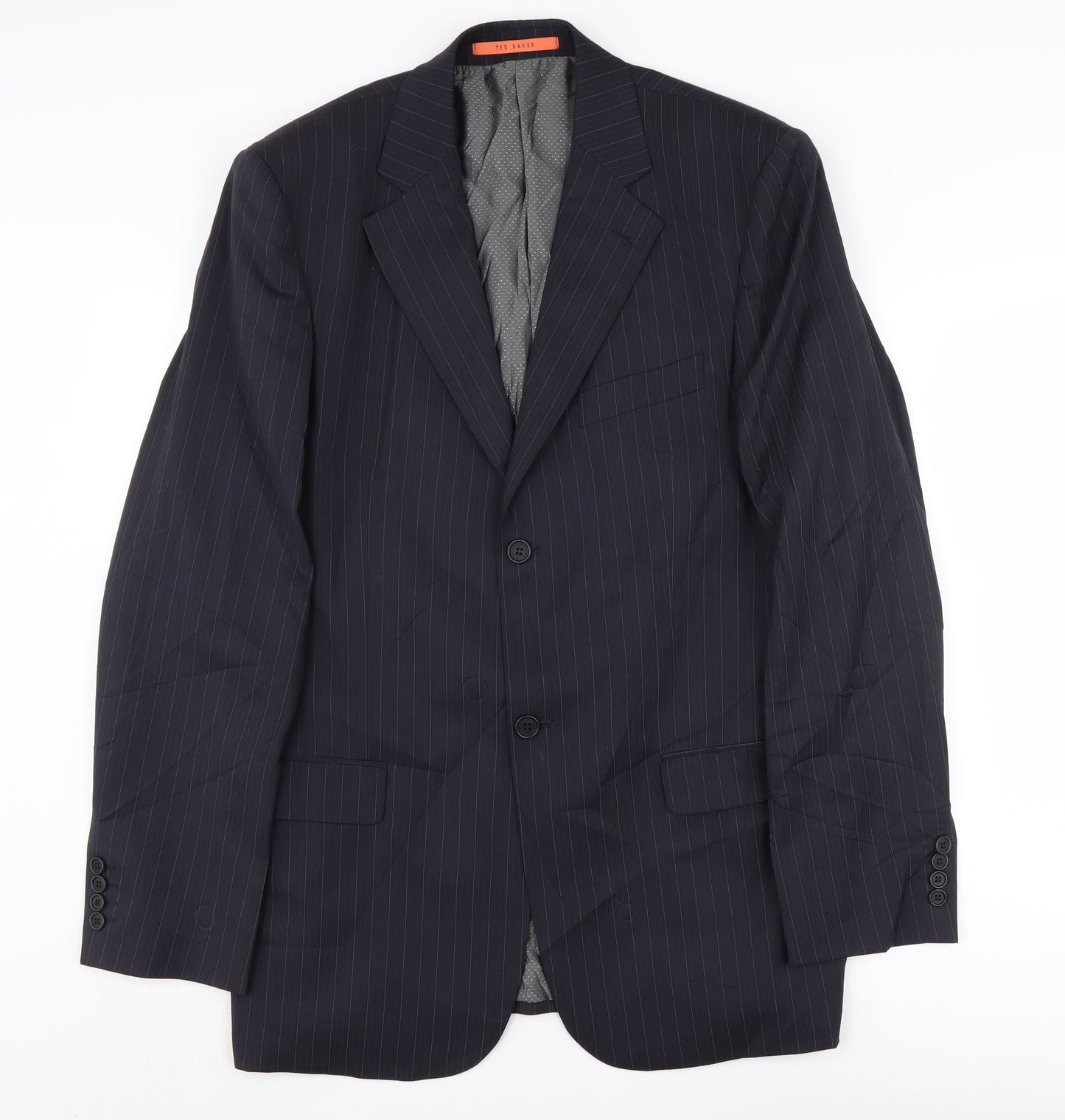 Mens UK Size 40 Ted Baker Regular Black Suit Jacket