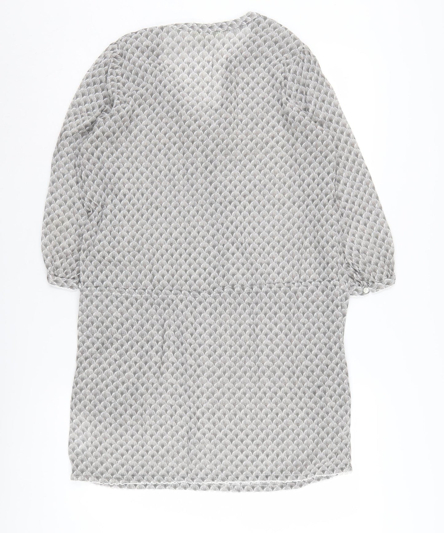 Joules Women's Grey Geometric Shirt Dress Size 10