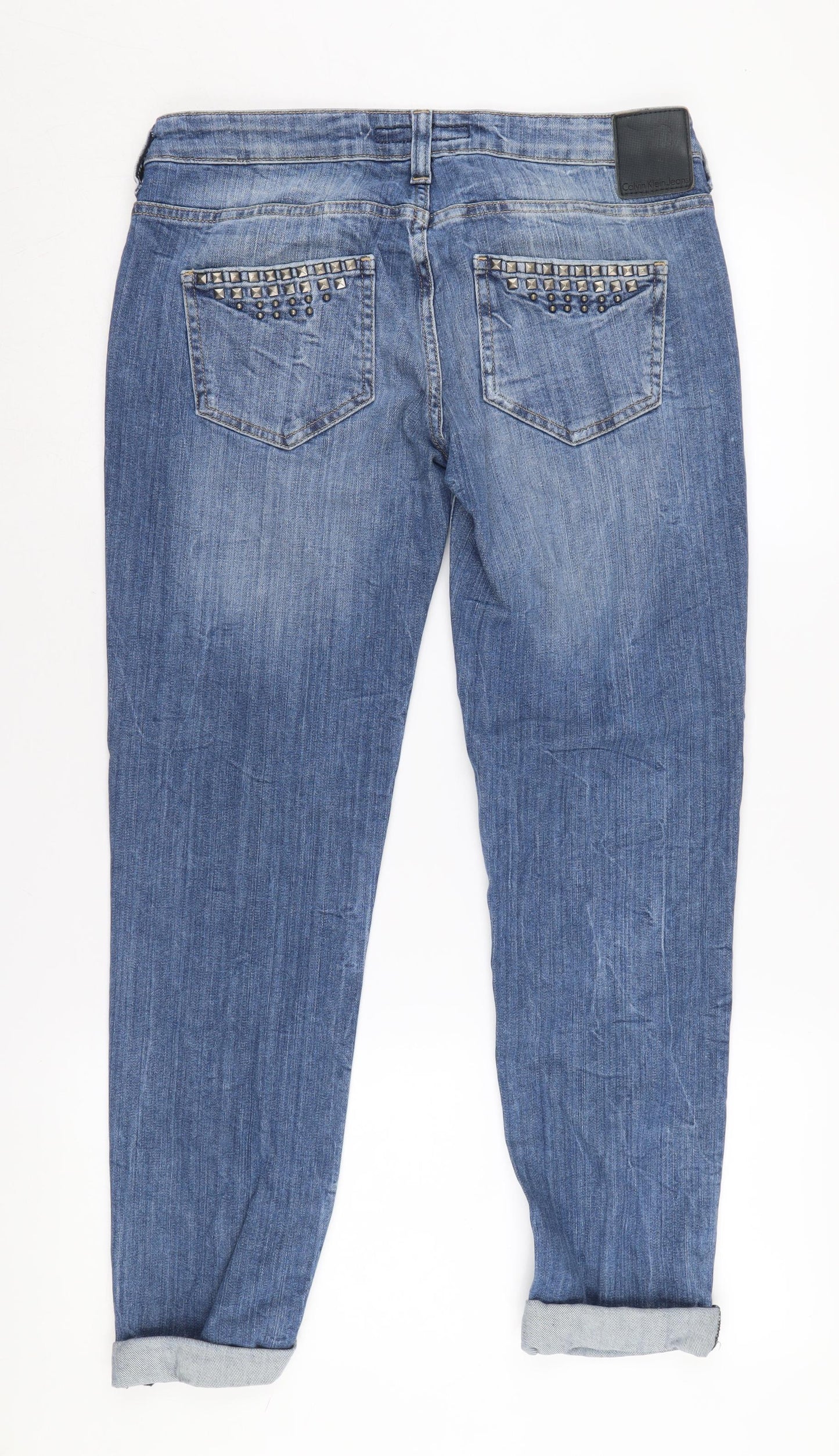 Calvin Klein Women's Blue Straight Jeans Size 30