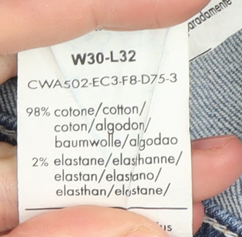 Calvin Klein Women's Blue Straight Jeans Size 30