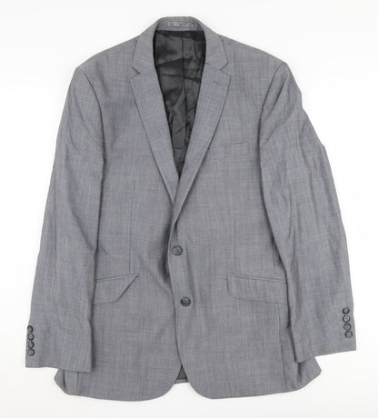 Mens UK Size 40 Ben Sherman Regular Grey Suit Jacket
