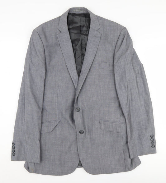 Mens UK Size 40 Ben Sherman Regular Grey Suit Jacket