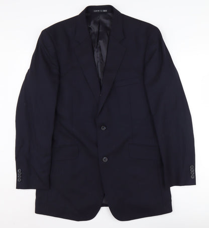 Mens UK Size 40 T.M.Lewin Regular Black Suit Jacket