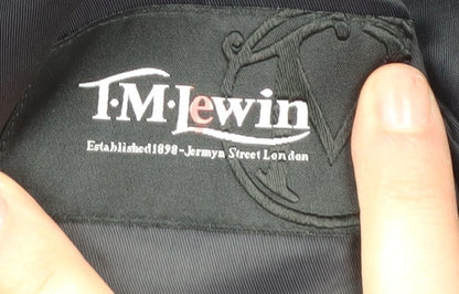 Mens UK Size 40 T.M.Lewin Regular Black Suit Jacket