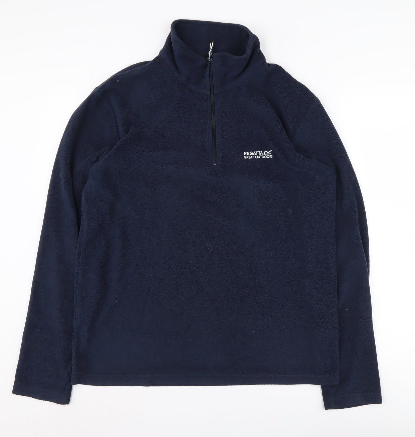 Mens UK Size L Regatta Blue 1/4 Zip Sweatshirt