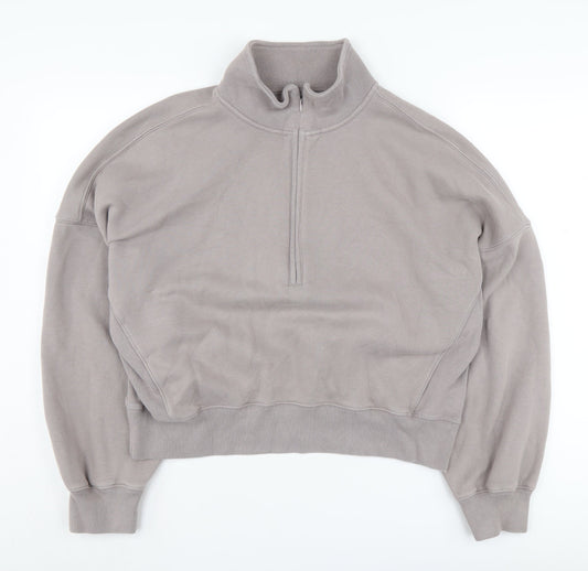Abercrombie & Fitch Women's Grey L Pullover Sweatshirt