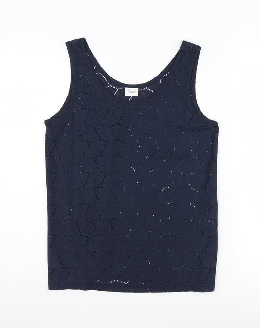 Jacqueline de Yong Women's Blue Tank Top M