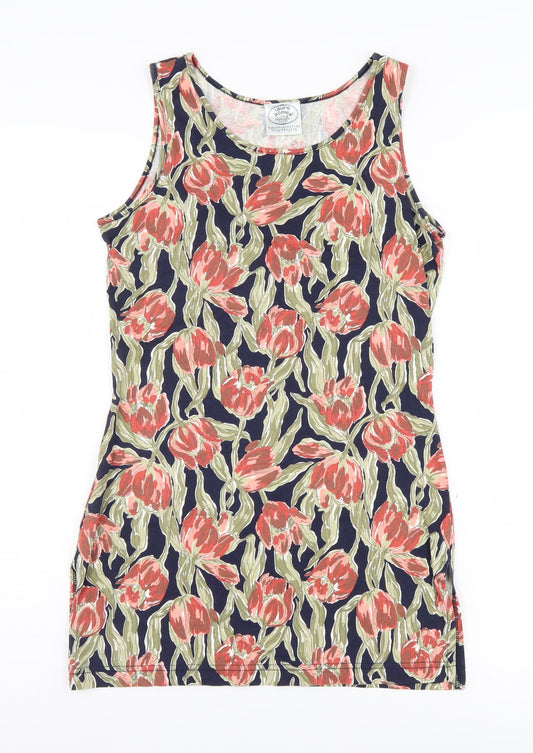 Laura Ashley Women’s Floral Cotton Tank Dress S Multicoloured