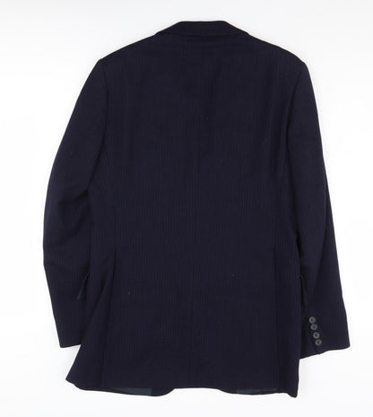 Austin Reed Men's Black Striped Blazer 38R Regular Fit