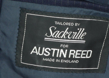 Austin Reed Men's Black Striped Blazer 38R Regular Fit