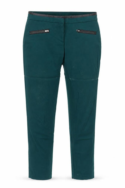 Womens UK Size 4 DKNY Regular Fit Straight Green Trousers