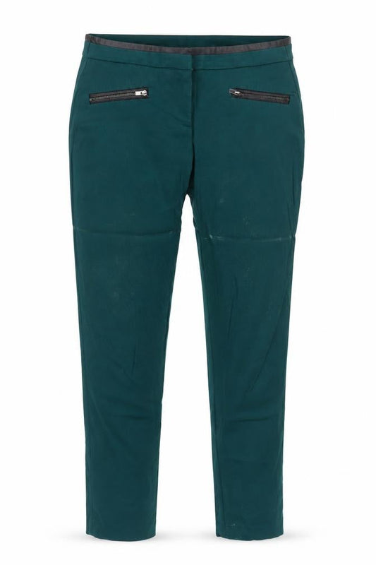 Womens UK Size 4 DKNY Regular Fit Straight Green Trousers