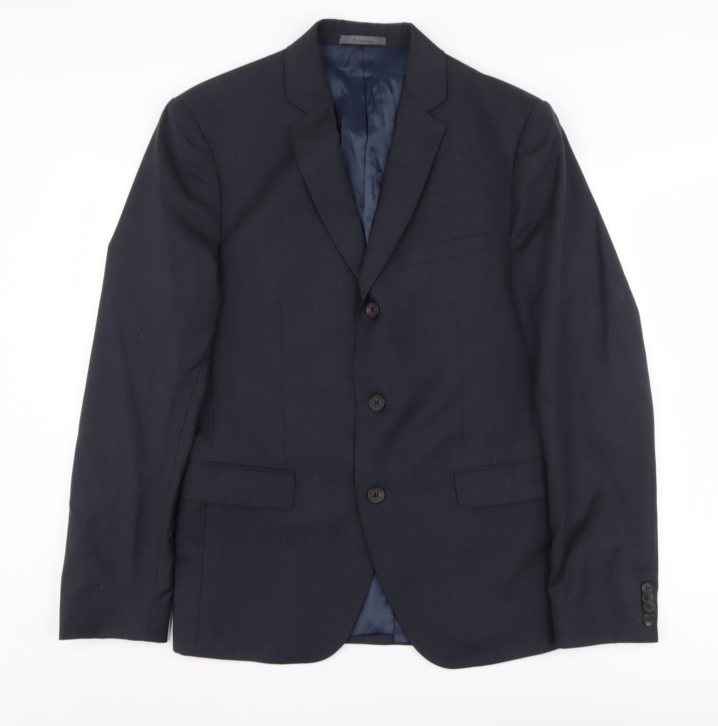 Mens UK Size 52 Calvin Klein Regular Black Suit Jacket