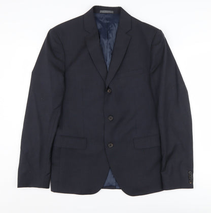 Mens UK Size 52 Calvin Klein Regular Black Suit Jacket