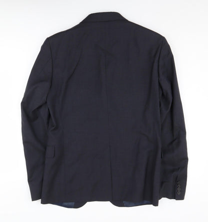 Mens UK Size 52 Calvin Klein Regular Black Suit Jacket