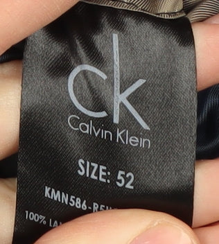 Mens UK Size 52 Calvin Klein Regular Black Suit Jacket