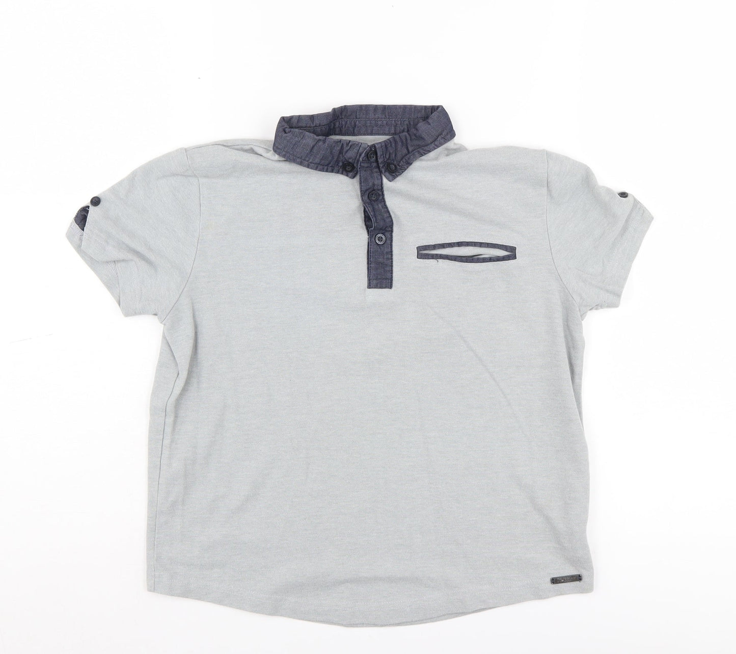 Firetrap Boys Grey Polo Shirt 9-10 Years Regular Fit