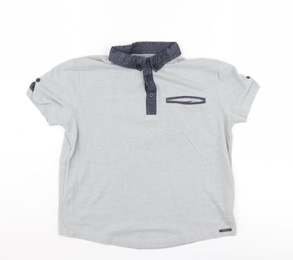 Firetrap Boys Grey Polo Shirt 9-10 Years Regular Fit