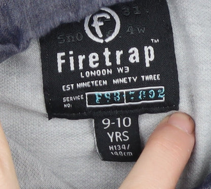 Firetrap Boys Grey Polo Shirt 9-10 Years Regular Fit