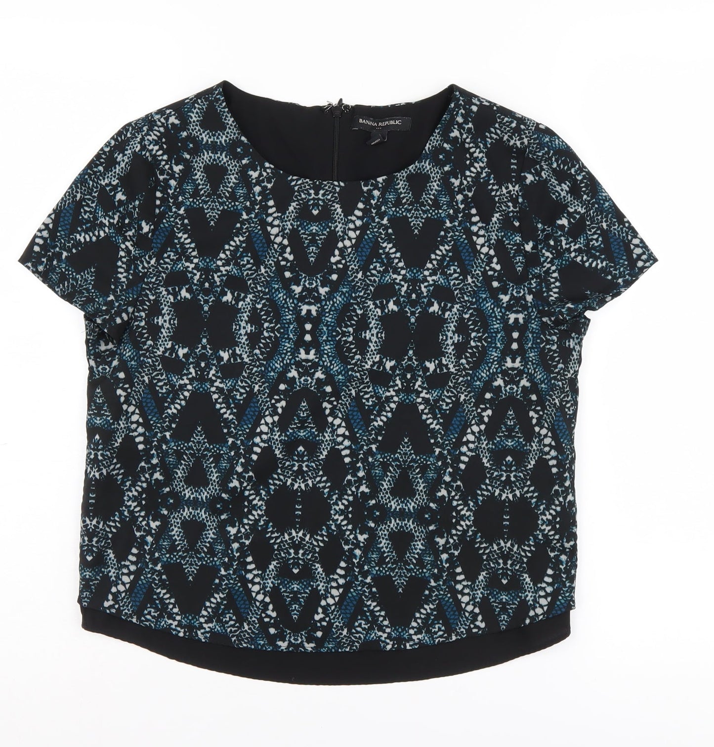 Banana Republic Women's Black Geometric XS Top