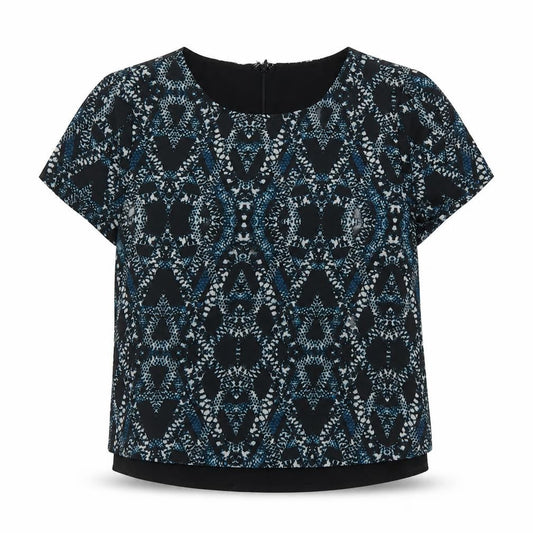 Banana Republic Women's Black Geometric XS Top