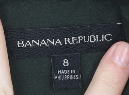 Banana Republic Women's Black Green Pencil Skirt Size 8