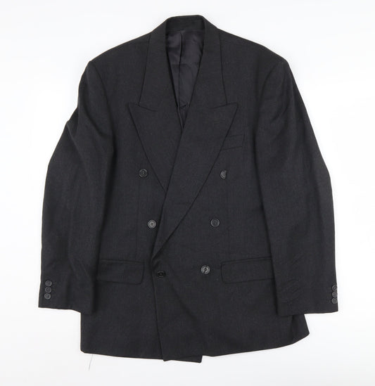 Mens UK Size 38 Centaur Regular Black Suit Jacket