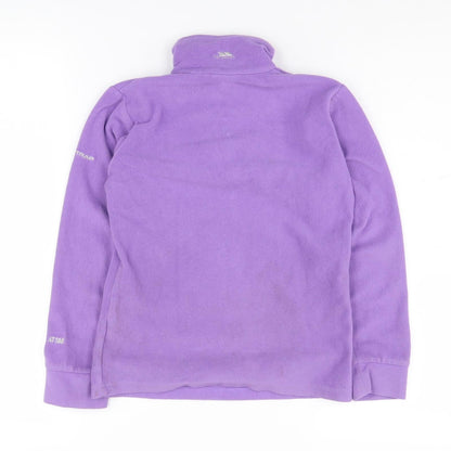 Trespass Girls Purple Fleece Henley Sweatshirt 9-10 Years