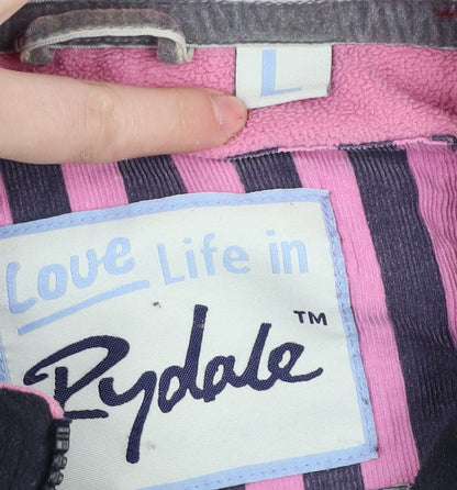 Rydale Women's Black Pink Fleece Jacket Size L