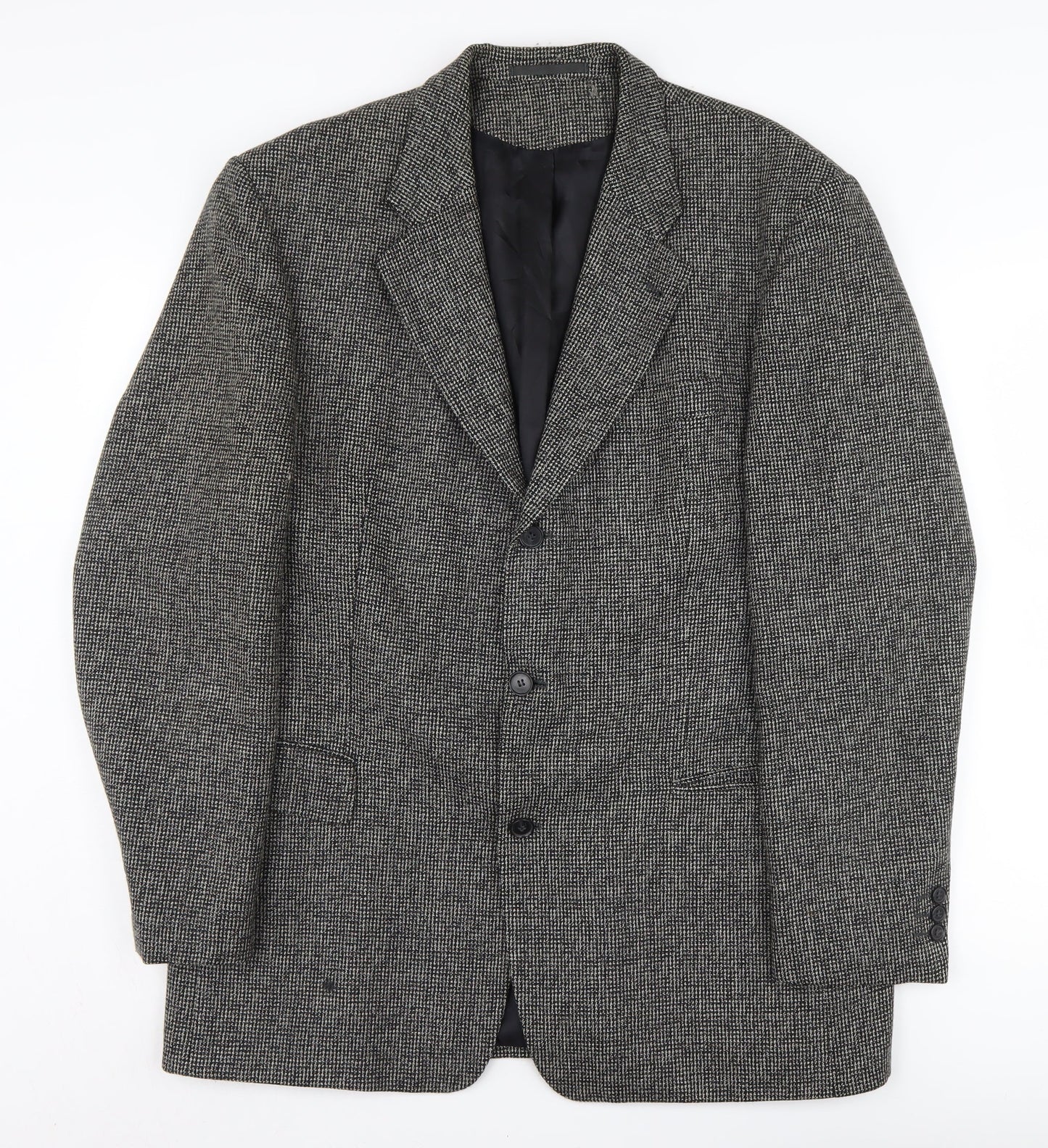 Austin Reed Men's Grey Check Wool Blazer, Size 54 UK 44, Formal