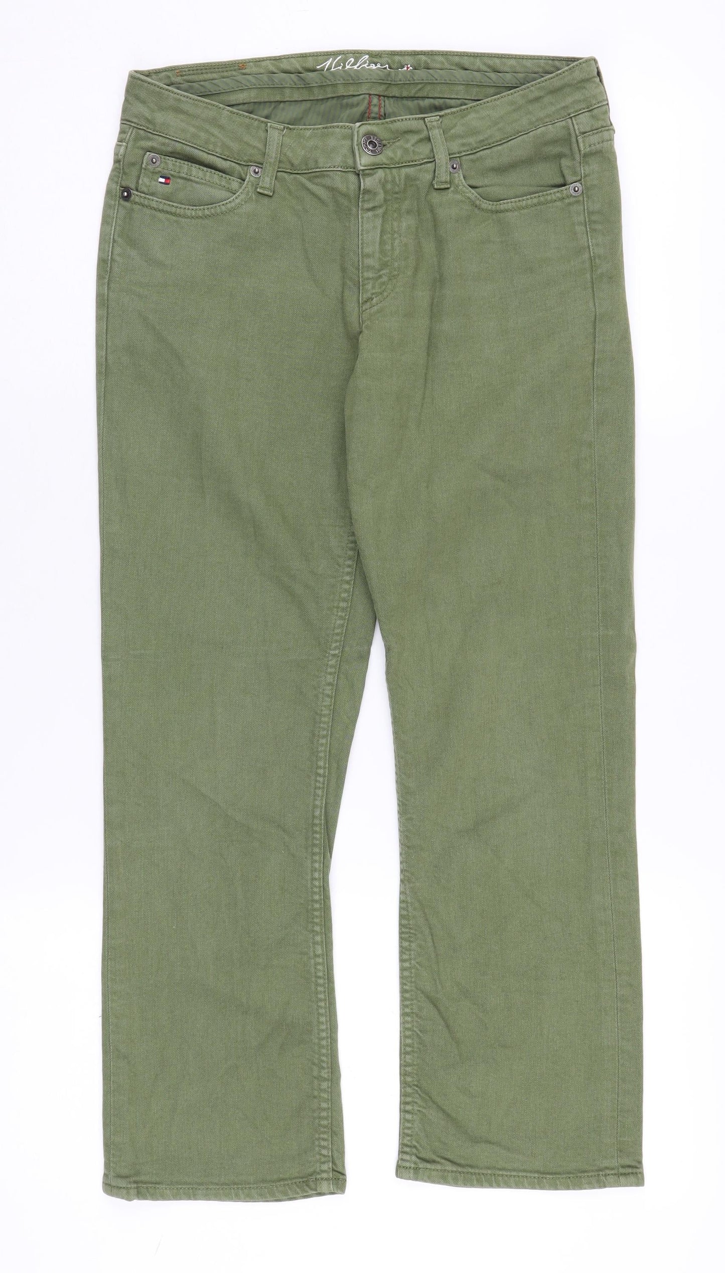 Womens UK Size 26 Tommy Hilfiger Regular Fit Straight Green Jeans