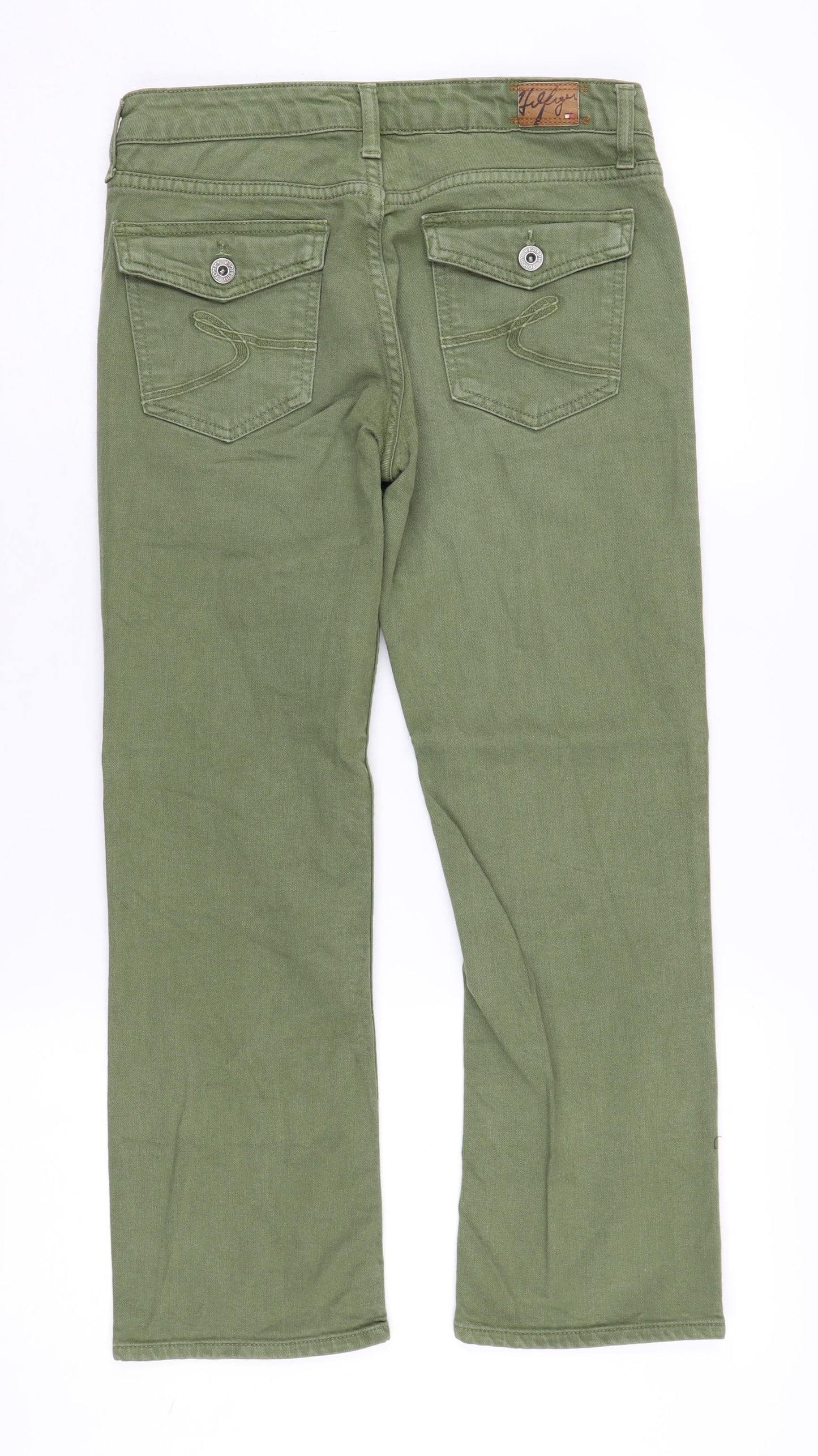 Womens UK Size 26 Tommy Hilfiger Regular Fit Straight Green Jeans