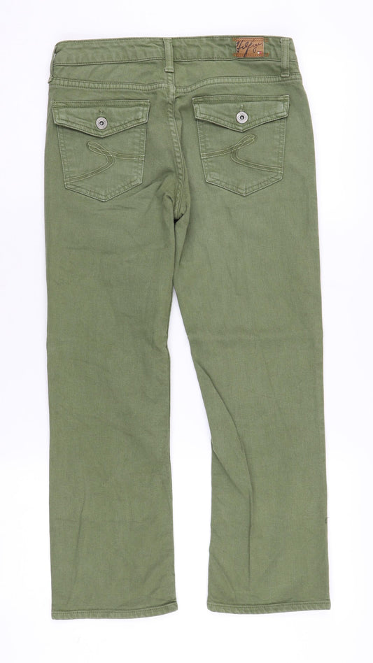 Womens UK Size 26 Tommy Hilfiger Regular Fit Straight Green Jeans
