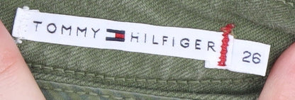 Womens UK Size 26 Tommy Hilfiger Regular Fit Straight Green Jeans
