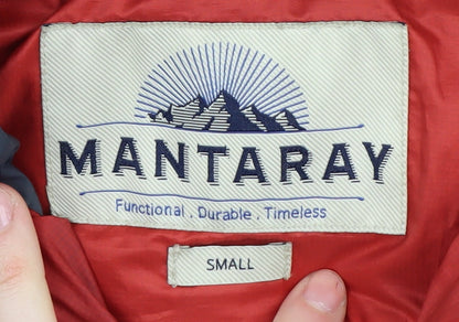 Mens UK Size S Mantaray Red Puffer Jacket