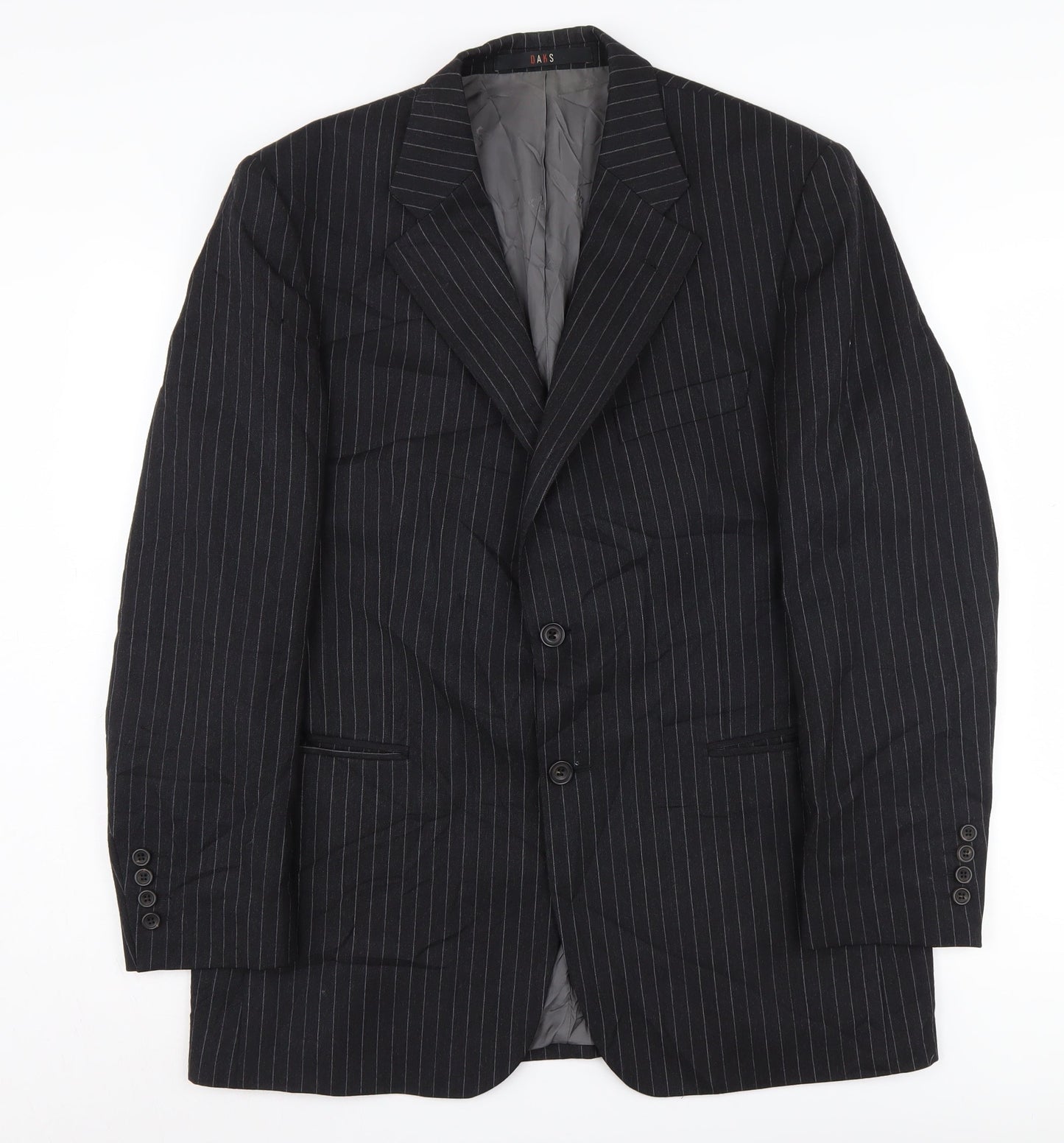 Mens UK Size 40 DAKS Regular Black Suit Jacket