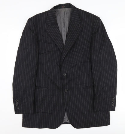 Mens UK Size 40 DAKS Regular Black Suit Jacket