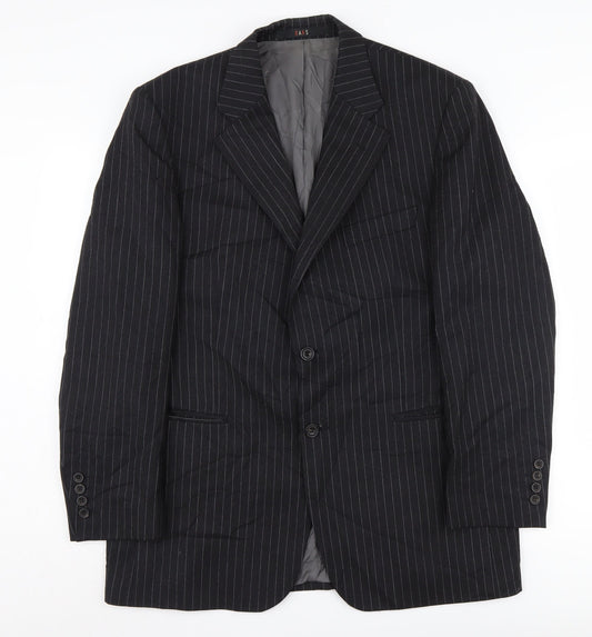 Mens UK Size 40 DAKS Regular Black Suit Jacket