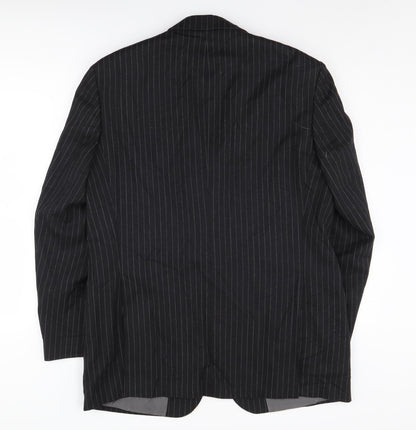 Mens UK Size 40 DAKS Regular Black Suit Jacket