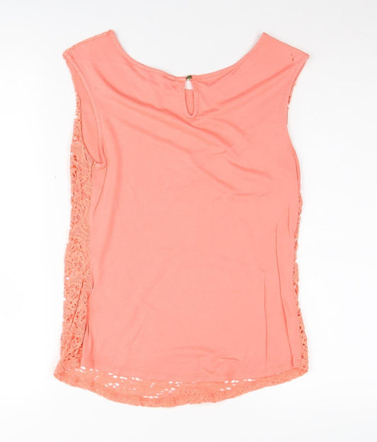 Banana Republic Women's Pink Lace Blouse Size S