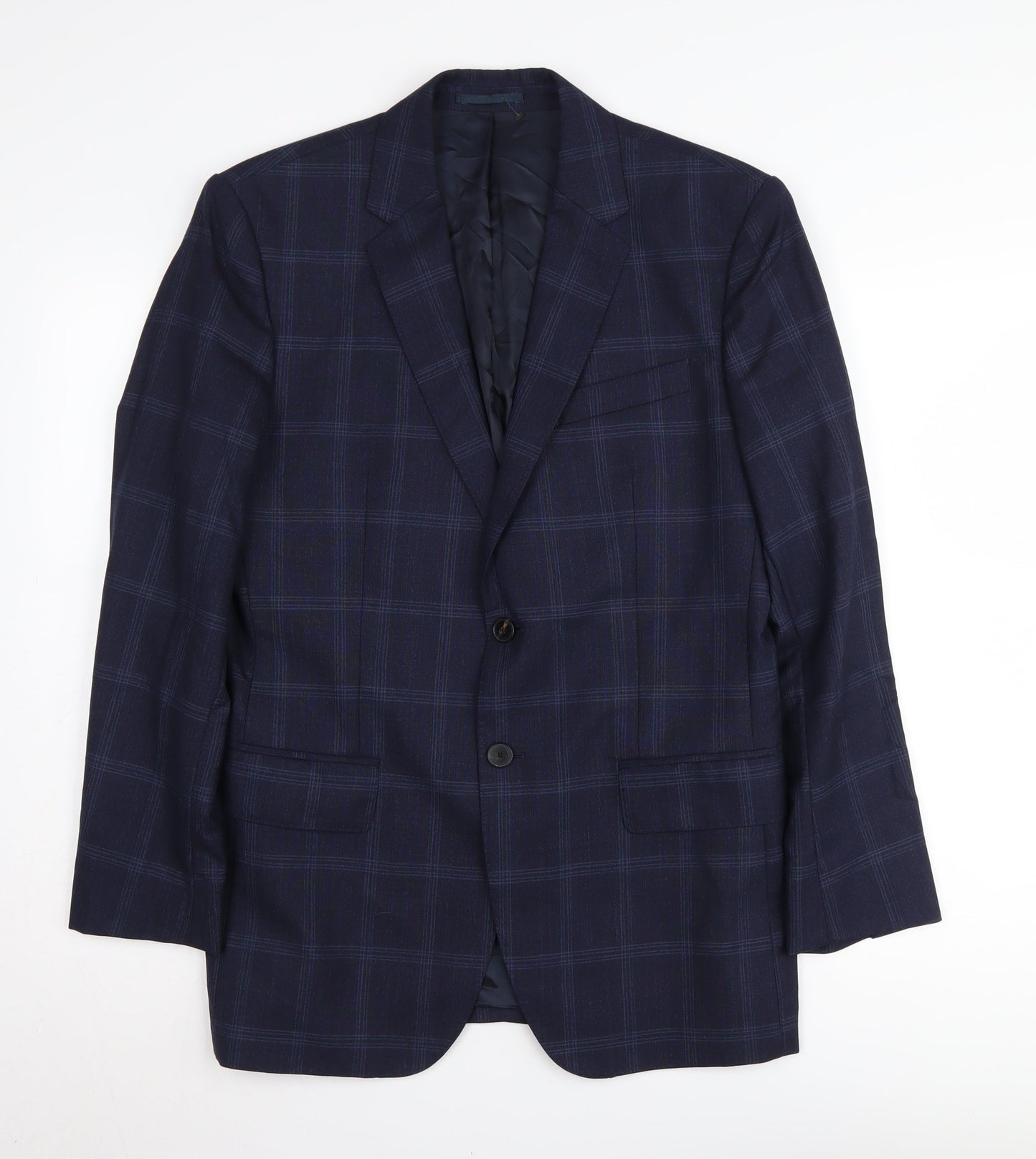 Mens UK Size 40 Reiss Regular Blue Suit Jacket