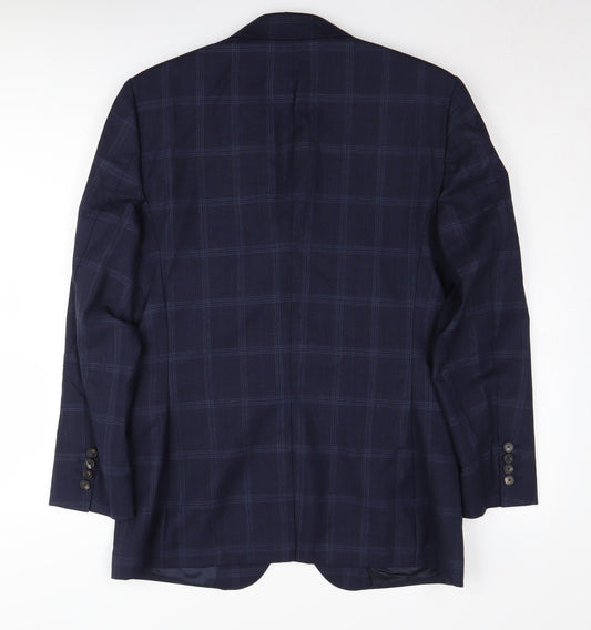 Mens UK Size 40 Reiss Regular Blue Suit Jacket