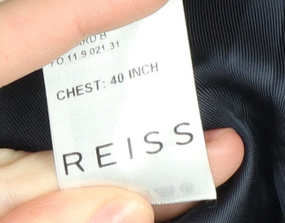 Mens UK Size 40 Reiss Regular Blue Suit Jacket