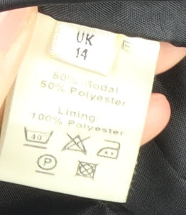 Viyella Women's Black Long Sleeve Blazer Size 14